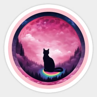 Moon Cat Sticker